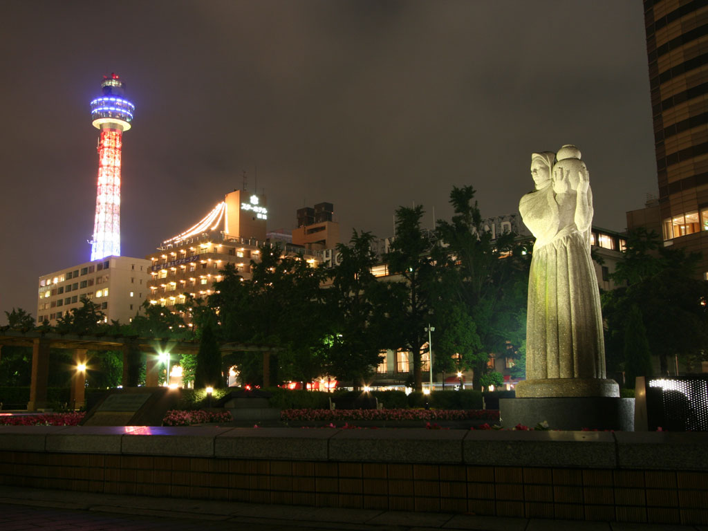 山下公園編夜景壁紙 横浜発見ガイド