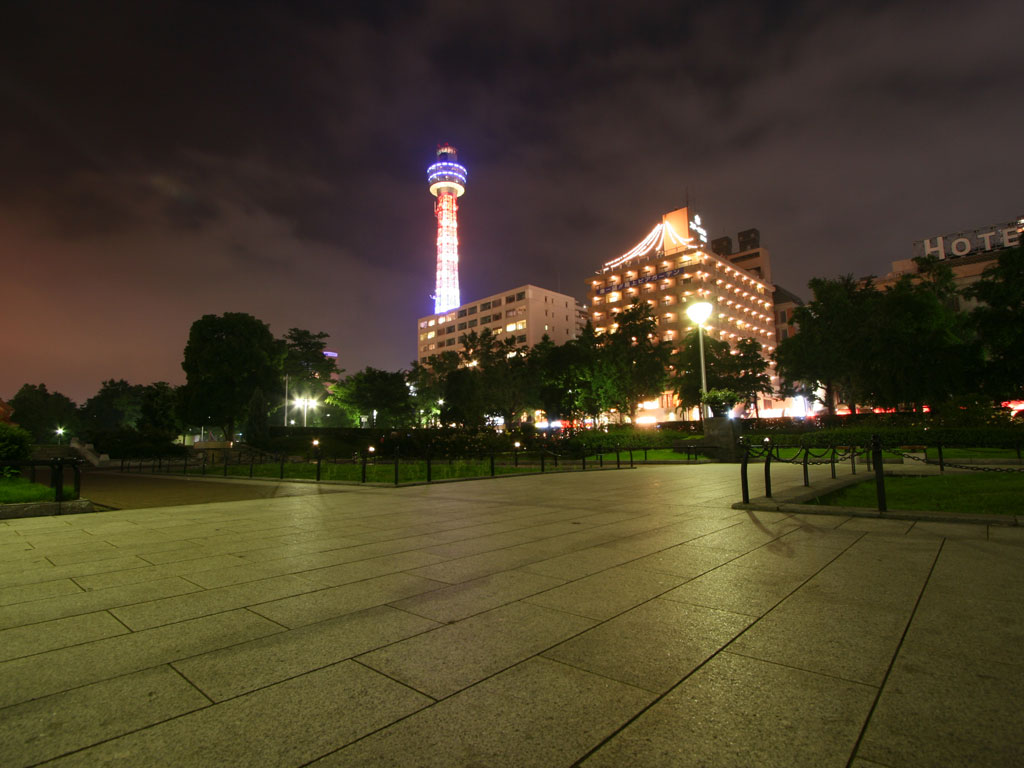 山下公園編夜景壁紙 横浜発見ガイド